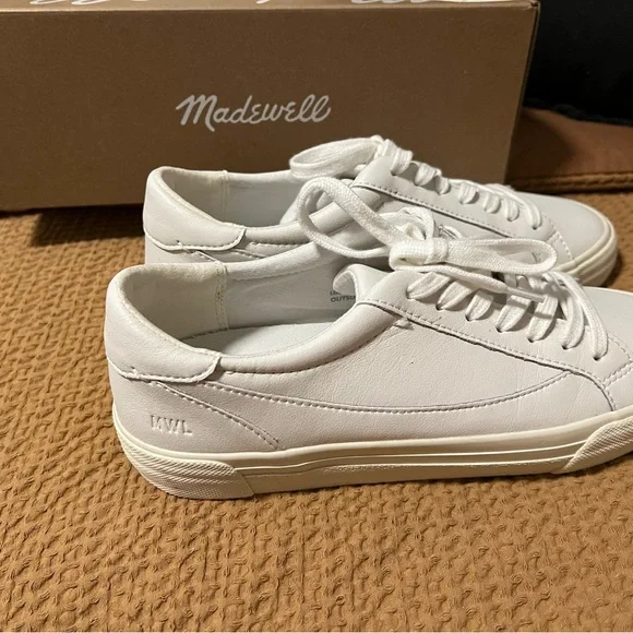 Madewell White Leather Sneakers - Picture 4 of 4